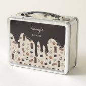 Chocolade thema patroon recept kookboek (Achterkant)