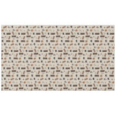 Chocolade thema patroon tafelkleed (Voorkant (Horizontaal))