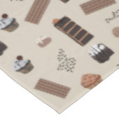 Chocolade thema patroon tafelkleed (Gekanteld)