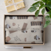 Chocolade thema patroon tissuepapier (Geschenk)