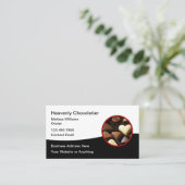 Chocolade Thema Visitekaartjes (Staand voorkant)