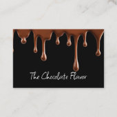 Chocolade Theme Visitekaartjes voor een Chocolatie (Voorkant)