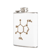 Chocolade Theobromine Moleculaire chemische formul Heupfles (Links)