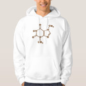Chocolade Theobromine Moleculaire chemische formul Hoodie (Voorkant)
