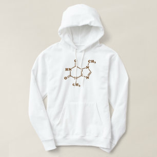 Chocolade Theobromine Moleculaire chemische formul Hoodie
