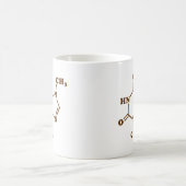 Chocolade Theobromine Moleculaire chemische formul Koffiemok (Center)