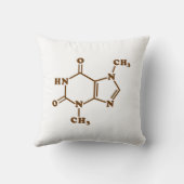 Chocolade Theobromine Moleculaire chemische formul Kussen (Achterkant)