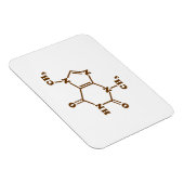 Chocolade Theobromine Moleculaire chemische formul Magneet (Rechterzijde)