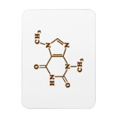 Chocolade Theobromine Moleculaire chemische formul Magneet (Verticaal)