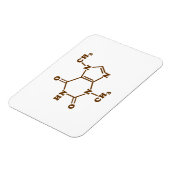 Chocolade Theobromine Moleculaire chemische formul Magneet (Linkerzijde)