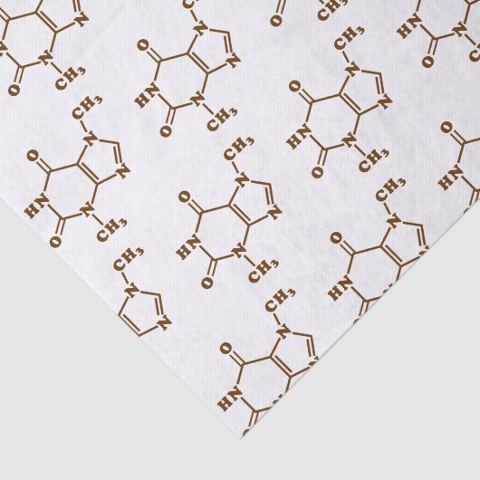 Chocolade Theobromine Moleculaire chemische formul Tissuepapier (Detail)