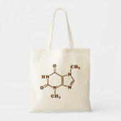 Chocolade Theobromine Moleculaire chemische formul Tote Bag (Voorkant)