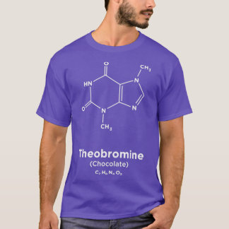 Chocolade Theobromine Molecule T-shirt