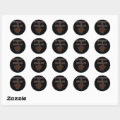 Chocolade Therapie leuk gezegde chocoladecadeau Ronde Sticker (Vel)