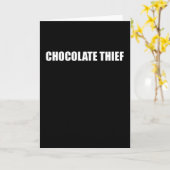 Chocolade Thief Funny Halloween Gift Kaart (Gele Bloem)