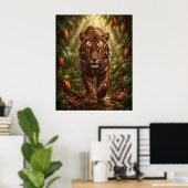 Chocolade Tijger Jungle Poster (Thuiskantoor)