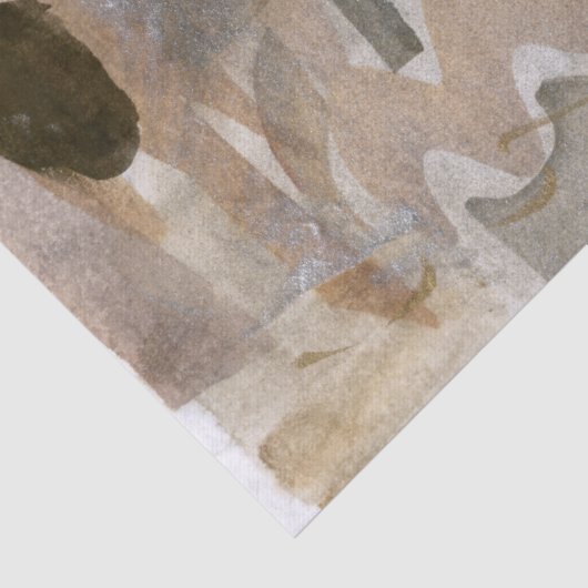 Chocolade Tones Abstract, groot weefselpapier Tissuepapier (Detail)