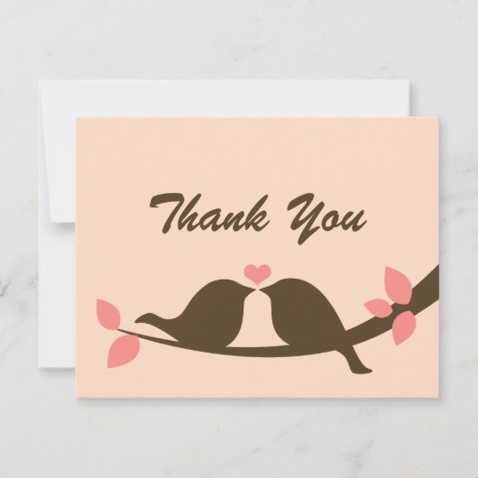 Chocolade Tortelduifjes Bedankt (Voorkant)