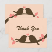 Chocolade Tortelduifjes Bedankt (Voorkant / Achterkant)