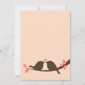 Chocolade Tortelduifjes Kaart (Achterkant)