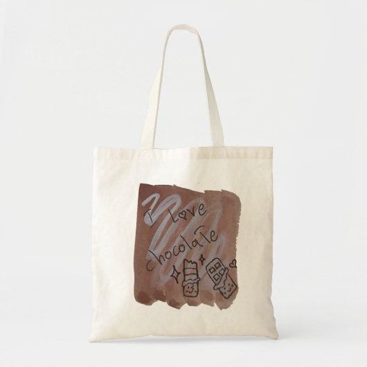 Chocolade Tote Bag (Voorkant)