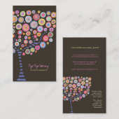 Chocolade Tree Online Store Business Profile Card Visitekaartje (Voorkant / Achterkant)