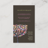 Chocolade Tree Online Store Business Profile Card Visitekaartje (Achterkant)