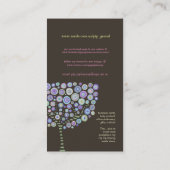 Chocolade Tree Online Store Business Profile Card Visitekaartje (Achterkant)