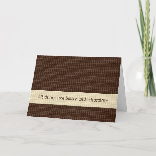 Chocolade Troost Kaart (Voorkant)