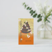 Chocolade Trouwtaart/Bakkerij/Pâtisserie Visitekaartje (Staand voorkant)