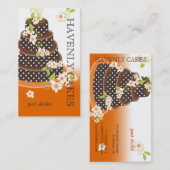 Chocolade Trouwtaart/Bakkerij/Pâtisserie Visitekaartje (Voorkant / Achterkant)