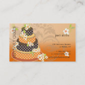Chocolade Trouwtaart/Bakkerij/Pâtisserie Visitekaartje (Achterkant)