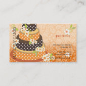 Chocolade Trouwtaart/Bakkerij/Pâtisserie Visitekaartje (Achterkant)