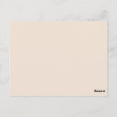 Chocolade trouwtafel zitkaart briefkaart (Achterkant)