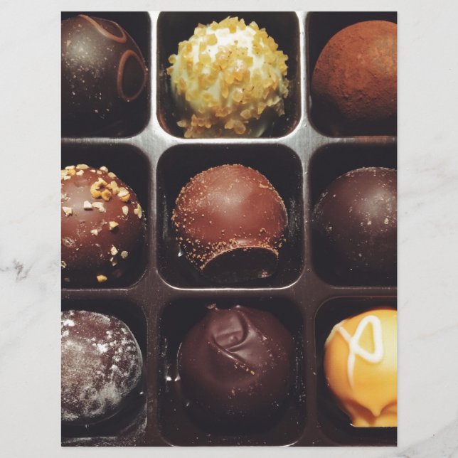 Chocolade truffel foto (Voorkant)