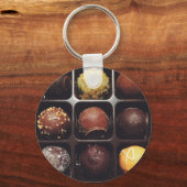 Chocolade truffel foto sleutelhanger (Voorkant)