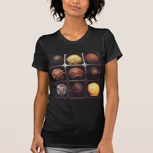 Chocolade truffel foto t-shirt (Voorkant)