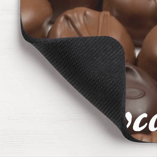 Chocolade truffel mousepad muismat (Hoek)