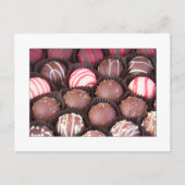 Chocolade Truffels Briefkaart (Voorkant)