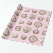 Chocolade Truffels Cadeaupapier (Uitgerold)