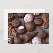 Chocolade Truffels Foto Briefkaart (Voorkant / Achterkant)