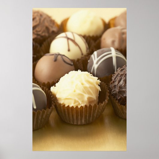 Chocolade Truffels Poster Print (Voorkant)
