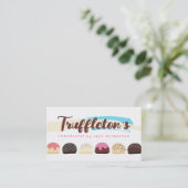 Chocolade truffels, snoep snoepjes visitekaartje (Staand voorkant)