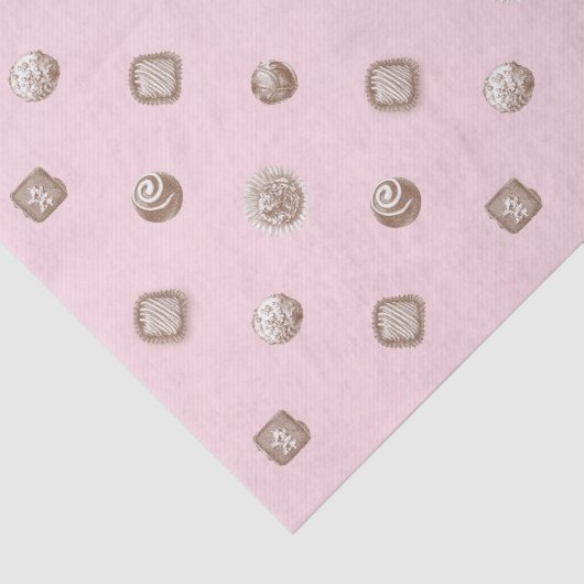 Chocolade Truffels Tissuepapier (Detail)