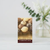 Chocolade Truffels Visitekaartjes (Staand voorkant)