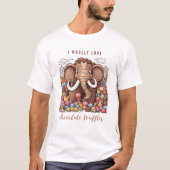 chocolade truffels wollige mammoet t-shirt (Voorkant)