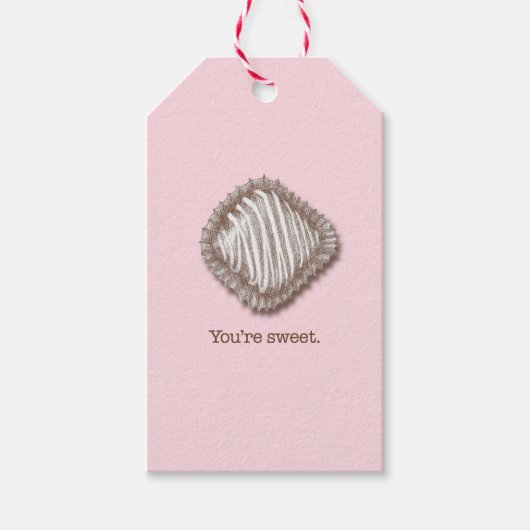 Chocolade Truffle Cadeaulabel (Voorkant)