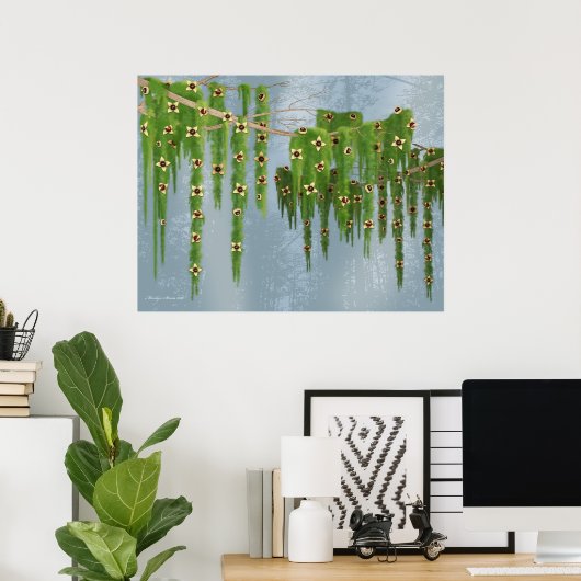 Chocolade Truffle Fantasy Tree Poster (Thuiskantoor)