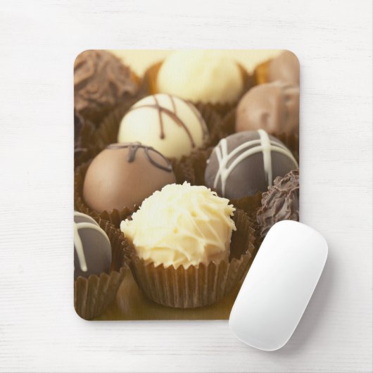 Chocolade Truffles Mousepad Muismat (Met muis)