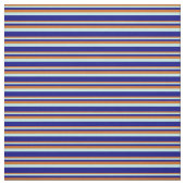Chocolade, Turquoise en Blue Pattern van Stripes Stof (Swatch)